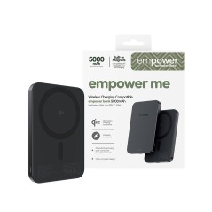 empower by PanzerGlass Trådløs power bank 5000mAh 15Watt 1xUSB-C Space Black